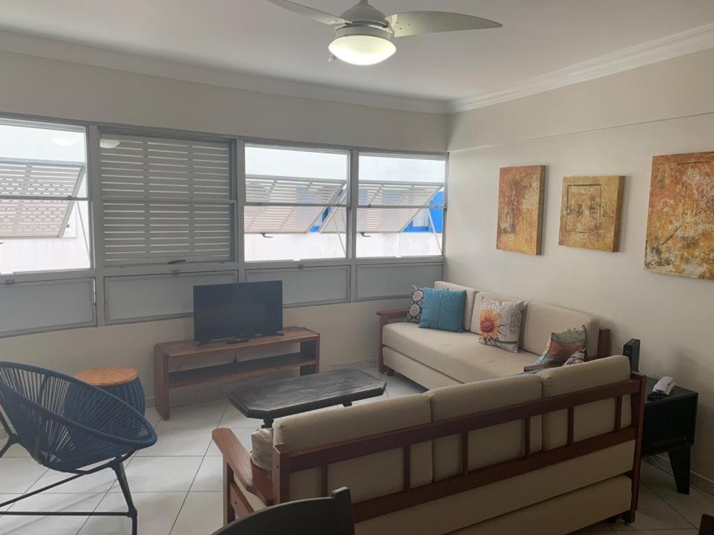 Apartamento pé na areia na Praia do Tombo Guarujá Exterior foto